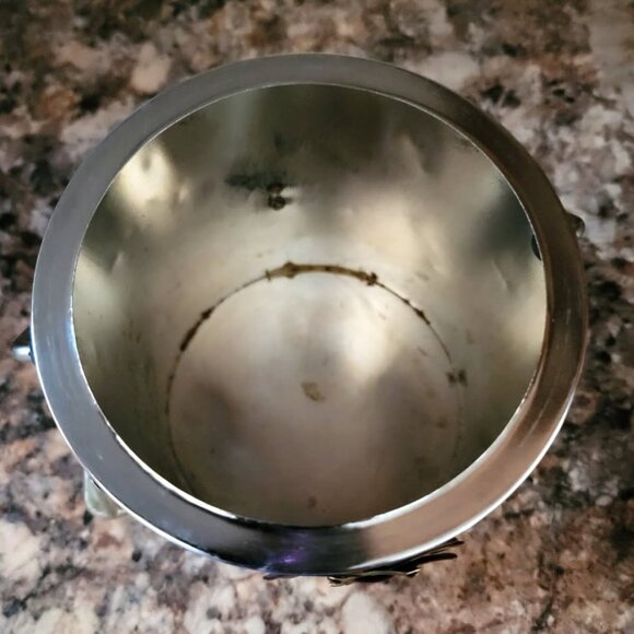 Vintage Horse Head Equestrian Ice Bucket with Metal Stirrups and Buckles-1970s - Picture 6 of 6